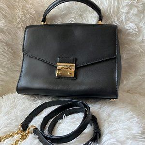 MIchael Kors black top handle bag